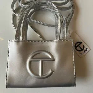 Telfar | Bags | Telfar Small Silver Shopping Bag | Poshmark